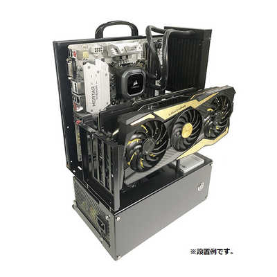 【驚きの値段で】 長尾製作所 ブラック ver.micro-ATX オープンフレーム PCケース PCケース(自作PC用)