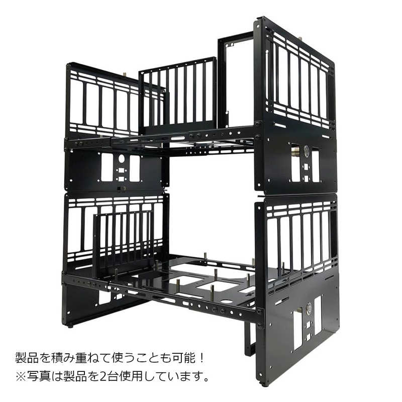 長尾製作所 3wayオープンフレーム PCケース スタック式 [ mini-ITX / mini-DTX / micro-ATX / ATX ...