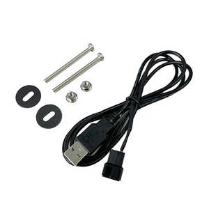 長尾製作所 ケースファン用USB電源変換ケーブル ブラック N-USB5V-FAN