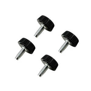 長尾製作所 モニター用VESA手回しネジ M4 ［長さ10mm 4本］ ブラック NB-VESA-SCREW-HAND