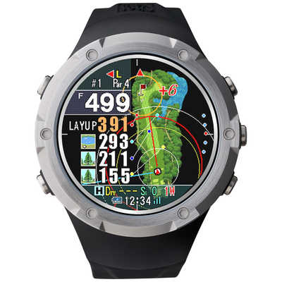 ショットナビ 腕時計型GPSゴルフナビ Shot Navi Evolve α ブラック
