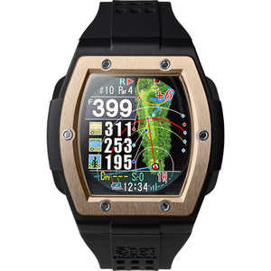 ショットナビ 腕時計型GPSゴルフナビ ブラックxローズゴールド CRESTBKXRG