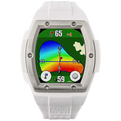 ショットナビ 腕時計型GPSゴルフナビ Shot Navi Crest 2 Touch White