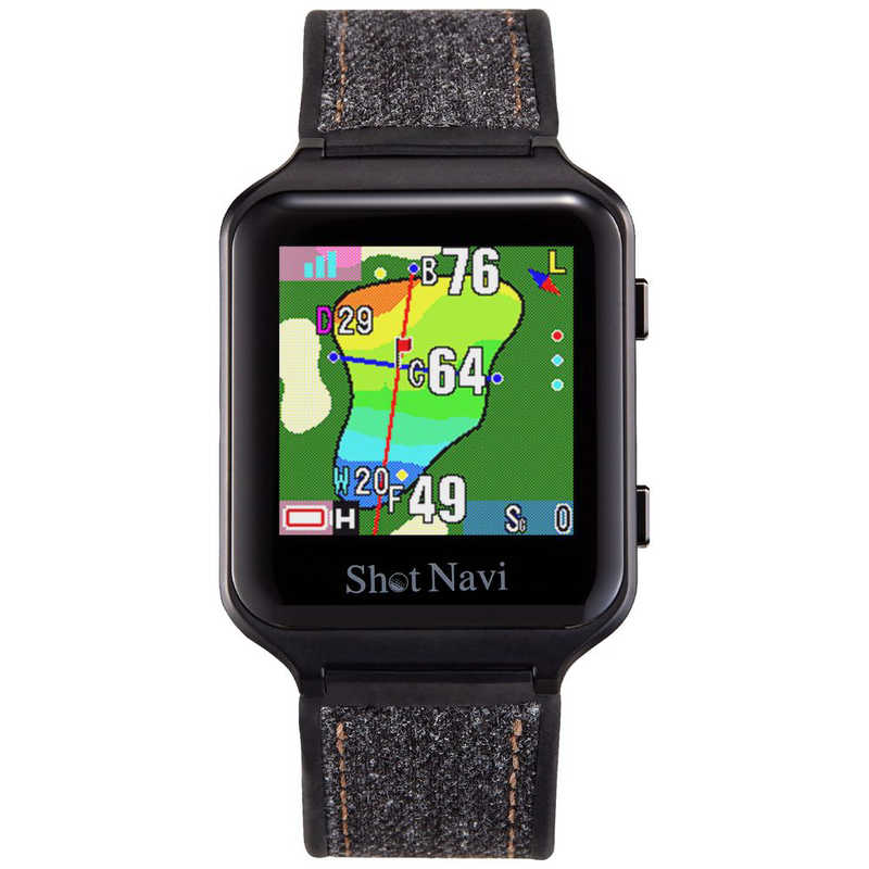 ショットナビ ショットナビ 腕時計型ゴルフ用GPSナビ AIR EX ブラック AIREXBlack AIREXBlack