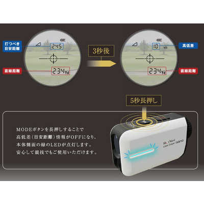ショットナビ レーザー距離計 ホワイト LASERSNIPERNANOWH の通販 