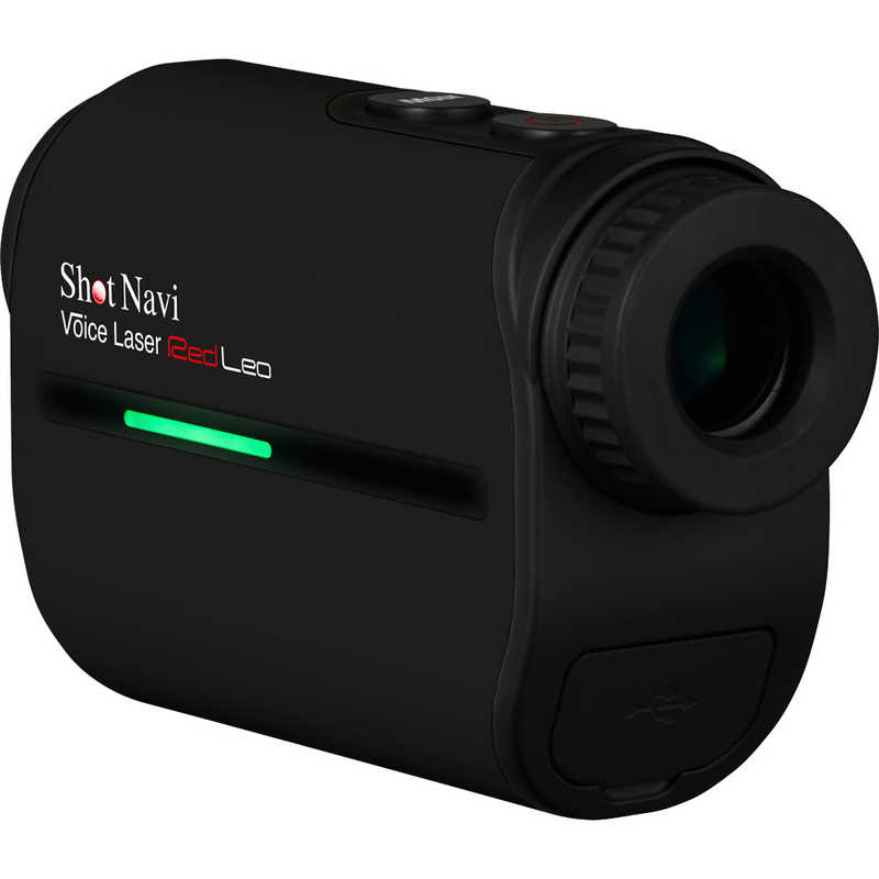ショットナビ ショットナビ 赤色OLED採用音声認識機能搭載レーザー距離測定器 ブラック VOICEREDLEOBK VOICEREDLEOBK