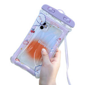ビーサイレンス 防水スマホバックアニマル IPX3防水規格 ぷにぷにエアバック付 ひつじ BE-1327-A