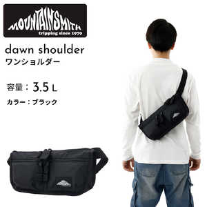 マウンテンスミス ワンショルダーバッグ 容量:約3.5(L) dawn shoulder (ダウンショルダー) ブラック MSTC-0002 マウンテンスミス ワンショルダーバッグ 容量:約3.5(L) dawn shoulder (ダウンショルダー) ブラック MSTC-0002