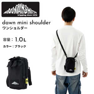 マウンテンスミス ミニショルダーバッグ スマホポーチ 容量:約1.0(L) dawn mini shoulder (ダウンミニショルダー) ブラック MSTC-0003 マウンテンスミス ミニショルダーバッグ スマホポーチ 容量:約1.0(L) dawn mini shoulder (ダウンミニショルダー) ブラック MSTC-0003
