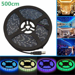 ROYALMONSTER LEDテープライトUSB給電5m ROYALMONSTER RGBマルチカラー RM-3573