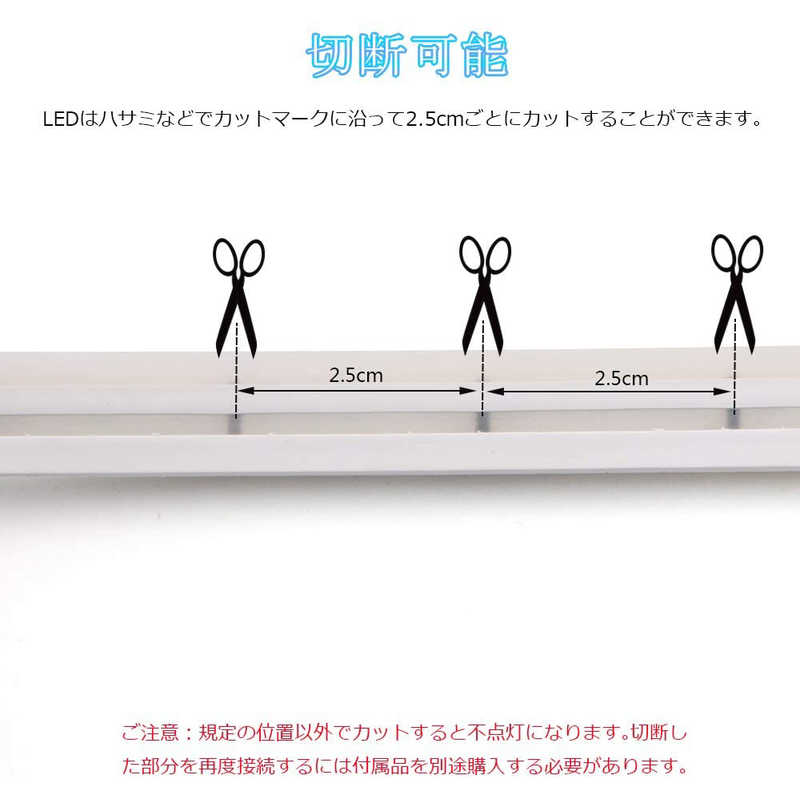 ROYALMONSTER ROYALMONSTER LEDネオンライト12Vストリップ3mBL ROYALMONSTER ブルー RM-NEON3BL RM-NEON3BL