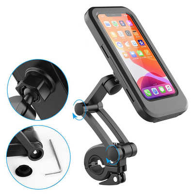 ROYALMONSTER 自転車ブラケット スマホホルダー(ブラック) RM3780BH の