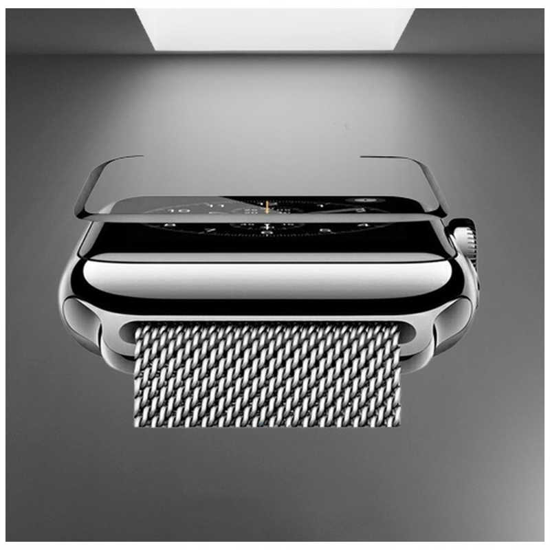 ROYALMONSTER ROYALMONSTER Apple Watch用 ガラスフィルム 硬度９Ｈ 40mm3D ロイヤルモンスター クリアー(エッジ部ブラック) RM3902CL40 RM3902CL40