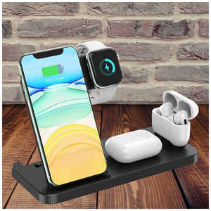 ROYALMONSTER 4 in 1 ワイヤレス充電器PROインテリアスタンド ブラック ロイヤルモンスター ブラック RM-3929BK ROYALMONSTER 4 in 1 ワイヤレス充電器PROインテリアスタンド ブラック ロイヤルモンスター ブラック RM-3929BK