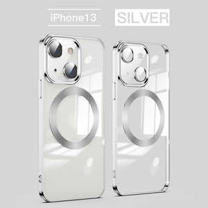 ROYALMONSTER iPhone 13 用ケース(マグセーフ対応･クリアシルバー) ROYAL MONSTER SV RM-3973iSV