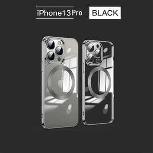 ROYALMONSTER iPhone 13Pro 用ケース(マグセーフ･クリアブラック) ROYAL MONSTER RM-3980iproBK