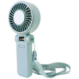 NEWSEED ICEプレート＆液晶付きハンディファン エアリーブルー SE-LEHF01-BL