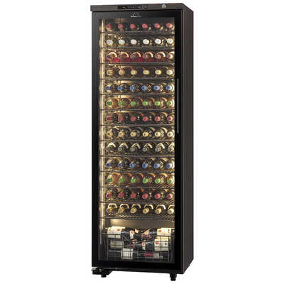 フォルスタージャパン ST-308GL(WK) ワインセラー ロングフレッシュ 90本収納 左開き ウッドブラック