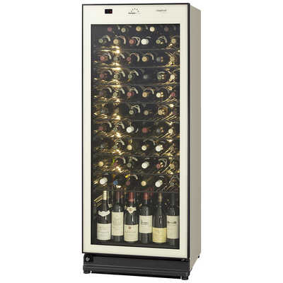 送料無料 店舗 ワインセラー （ワインセラー ワインクーラー ファン冷却 33L 黒 冷蔵庫・冷凍庫