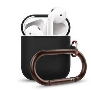 ELAGO カラビナ付きAirPods用ケース HANGCASE for AirPods EL_APDCSSCHD_BK