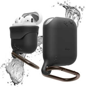 ELAGO AirPods用防水ケース WaterProof Hang Case for AirPods EL_APDCSSCWD_BK Black