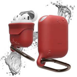 ELAGO AirPods用防水ケース WaterProof Hang Case for AirPods EL_APDCSSCWD_RD Red