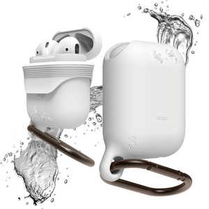 ELAGO AirPods用防水ケース WaterProof Hang Case for AirPods EL_APDCSSCWD_WH White