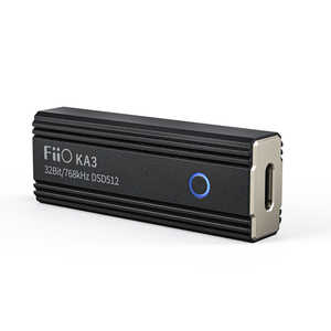 FIIO ポータブルヘッドホンアンプ ブラック [ハイレゾ対応 /DAC機能対応] FIO-KA3
