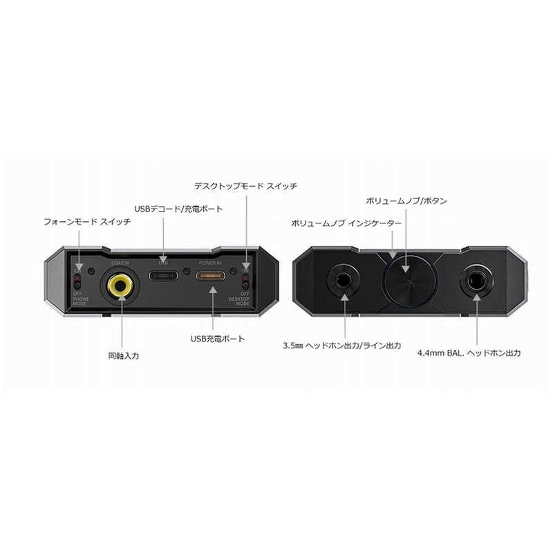 FIIO FIIO USB DAC内蔵ヘッドホンアンプ Black FIO-Q15-B FIO-Q15-B
