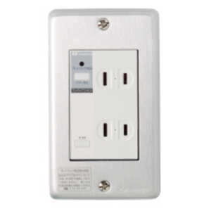 河村電器産業 プレトラックコンセント(アルミプレート・簡易耐火枠付) PTCA-A15W 河村電器産業 プレトラックコンセント(アルミプレート・簡易耐火枠付) PTCA-A15W
