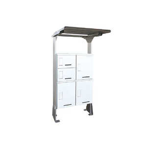 河村電器産業 集合住宅向け宅配ボックス 屋根付タイプ KD2350Y2W 河村電器産業 集合住宅向け宅配ボックス 屋根付タイプ KD2350Y2W