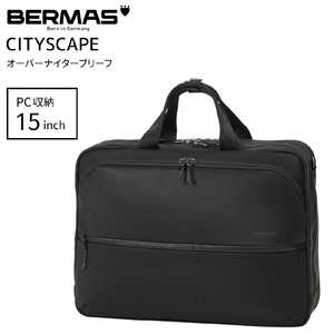BERMAS オーバーナイターブリーフ PC収納15インチまで 撥水加工 軽量 大容量 ビジカジシリーズ ビジネスバッグ 拡張機能付き CITYSCAPE ブラック 60693 BERMAS オーバーナイターブリーフ PC収納15インチまで 撥水加工 軽量 大容量 ビジカジシリーズ ビジネスバッグ 拡張機能付き CITYSCAPE ブラック 60693