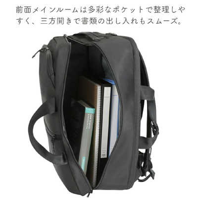 BERMAS オーバーナイター2WAYリュック PC収納15インチまで 撥水加工 