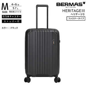 BERMAS 無料預け入れキャリー Mサイズ HERITAGE3 (ヘリテージ 3) ［TSAロック搭載］ ブラック 60541