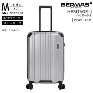 BERMAS 無料預け入れキャリー Mサイズ HERITAGE3 (ヘリテージ 3) ［TSAロック搭載］ シルバー 60541