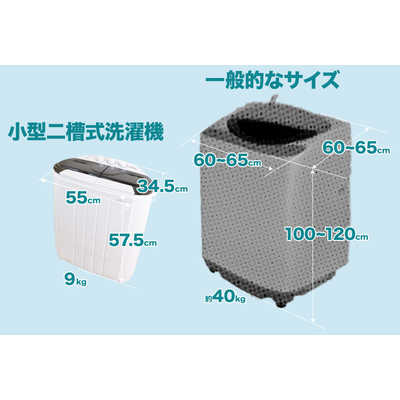サンコー 小型二槽式洗濯機 「別洗いしま専科3」 STTWAMN3 の通販 ...