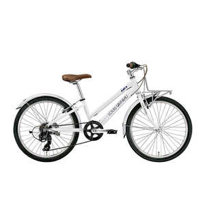 ルイガノ 22型 子供用自転車 (LGホワイト/外装6段変速）【組立商品につき返品不可】 WHITE J22PLUS_270