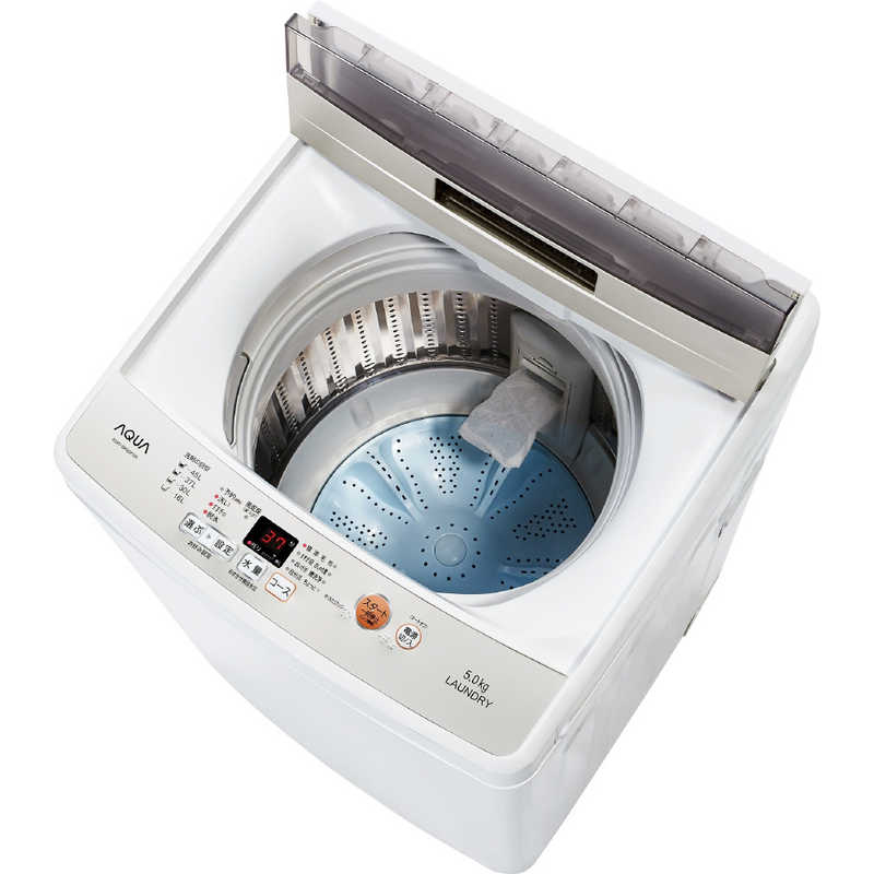 アクア　AQUA アクア　AQUA 全自動洗濯機 ホワイト AQW-BK50F-W AQW-BK50F-W