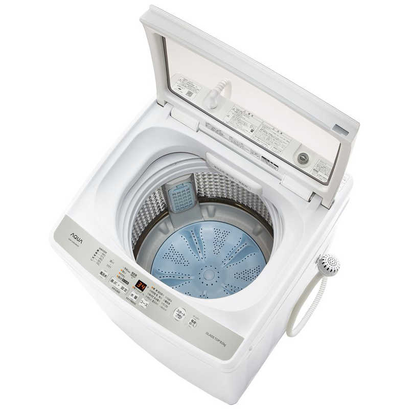 アクア　AQUA アクア　AQUA 全自動洗濯機 洗濯8.0kg ガンコ汚れコース搭載 AQW-GV80JBK-W ホワイト AQW-GV80JBK-W ホワイト