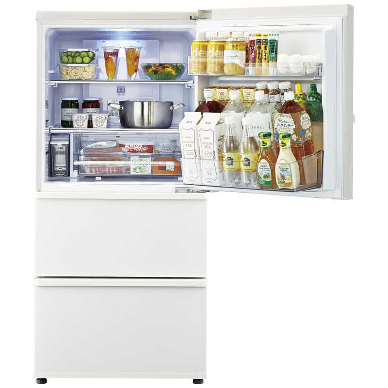 アクア　AQUA アクア　AQUA 冷蔵庫 [3ドア/右開き/238L] AQR-SV24K-W ミルク AQR-SV24K-W ミルク