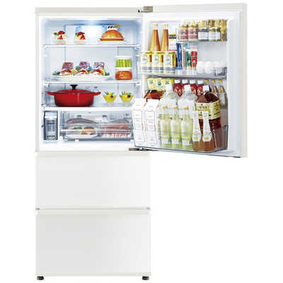 アクア AQUA 3ドア冷蔵庫 [右開き/272L] AQR-SV27K-W ミルク の通販 ...