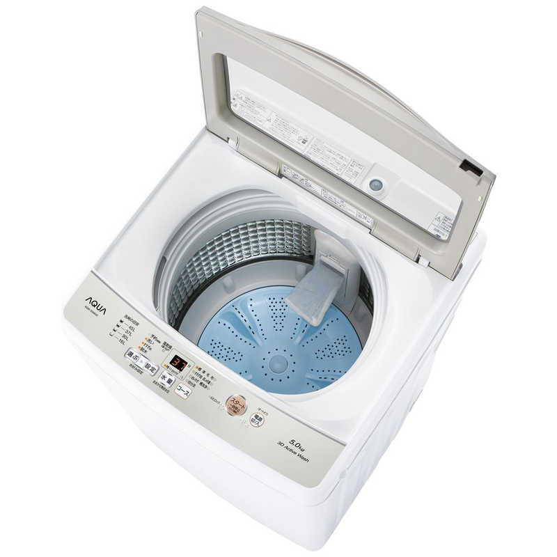 アクア　AQUA アクア　AQUA 全自動洗濯機 洗濯5.0kg AQW-S5M-W ホワイト AQW-S5M-W ホワイト