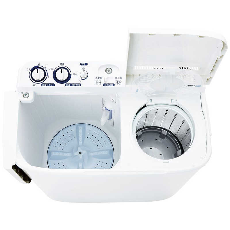 アクア　AQUA アクア　AQUA 二槽式洗濯機 洗濯5.2kg AQW-N521BK-W ホワイト AQW-N521BK-W ホワイト