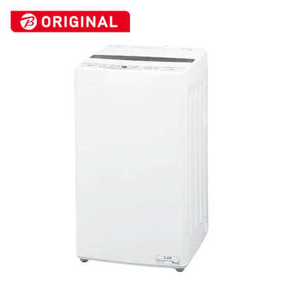 アクア AQUA 全自動洗濯機 洗濯4.5kg AQW-S4MBK-W ホワイト の通販 
