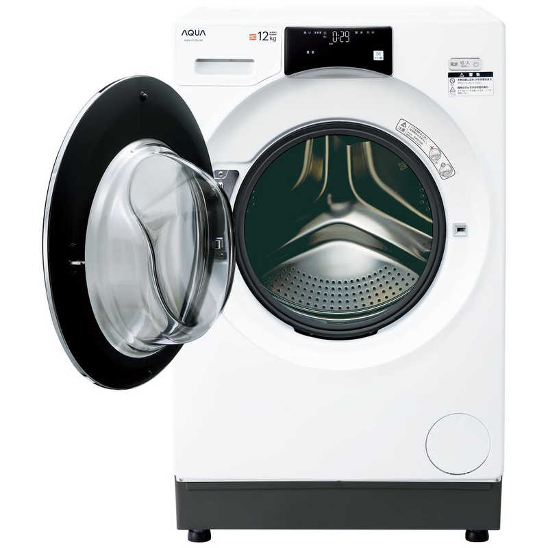 アクア　AQUA アクア　AQUA ドラム式洗濯乾燥機 洗濯12.0kg 乾燥6.0kg ヒートポンプ乾燥 (左開き) AQW-D12N W AQW-D12N W