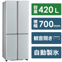 シルバー フレンチドア冷蔵庫 アクゥア355L/2017 AQUA 355l 冷蔵庫の