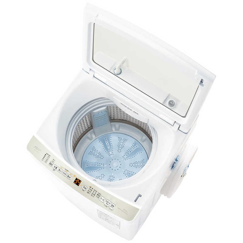 アクア　AQUA アクア　AQUA 全自動洗濯機 洗濯8.0kg (上開き) ホワイト AQW-V8NBK W AQW-V8NBK W