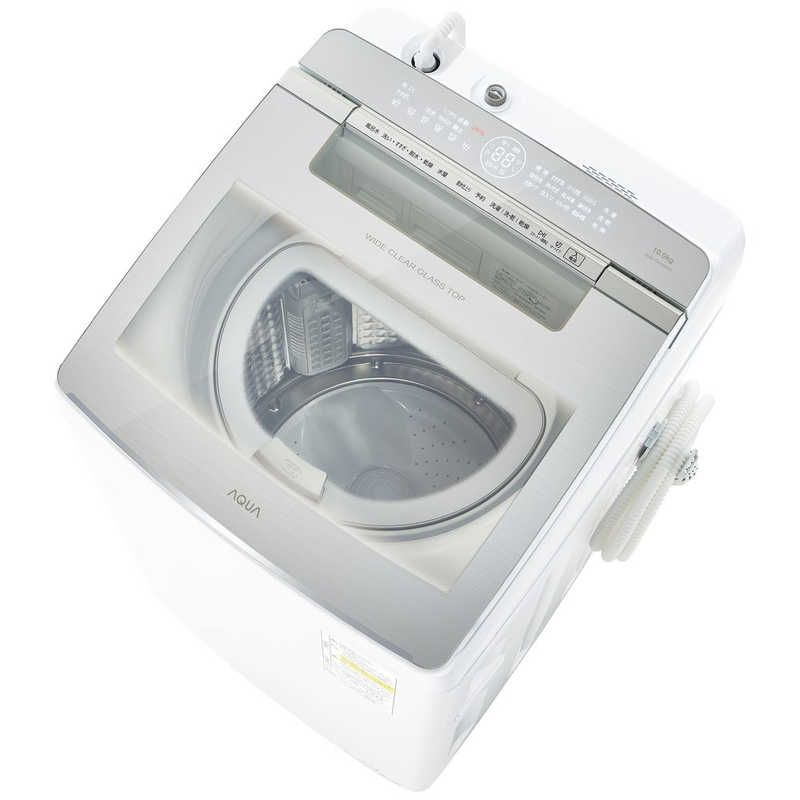 アクア　AQUA アクア　AQUA 縦型洗濯乾燥機 洗濯10.0kg 乾燥5.0kg ヒーター乾燥(排気) AQW-TW10N-W ホワイト AQW-TW10N-W ホワイト