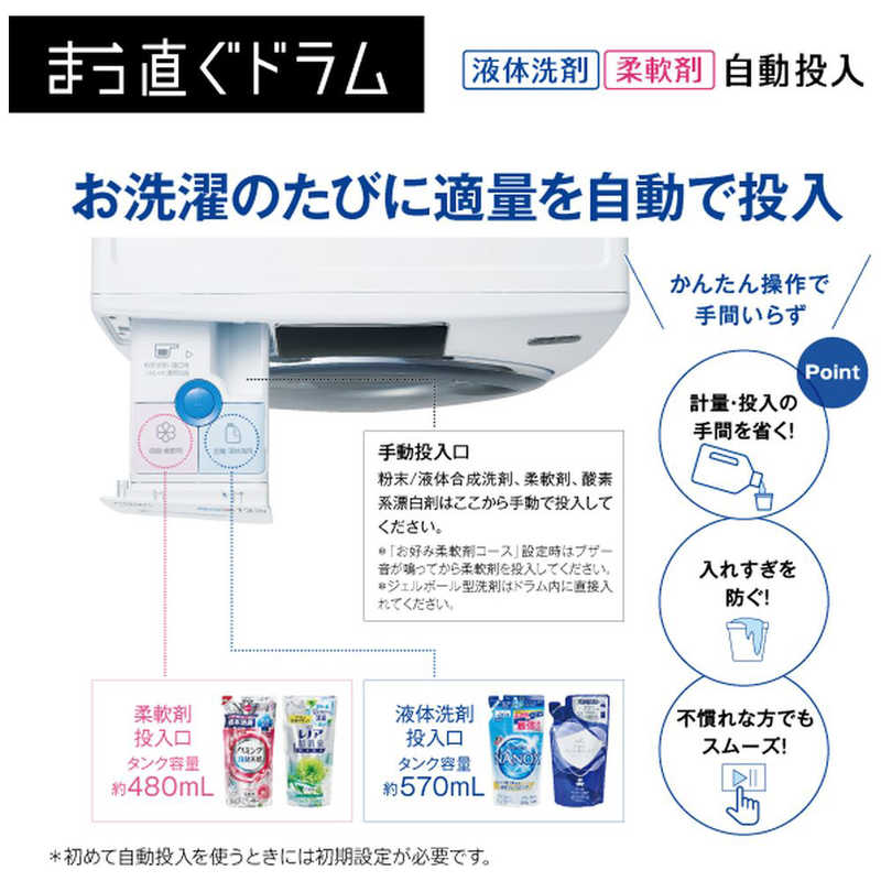アクア　AQUA アクア　AQUA ドラム式洗濯乾燥機 シルキーブラック 洗濯12.0kg 乾燥6.0kg ヒートポンプ乾燥(左開き) AQW-DX12N K AQW-DX12N K