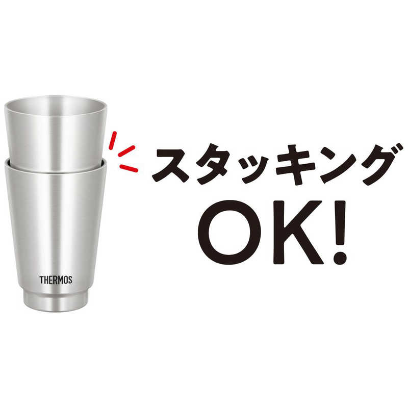 サーモス サーモス 真空断熱タンブラー (ステンレス)(容量:300ml/スタッキング) JDV-300-S JDV-300-S